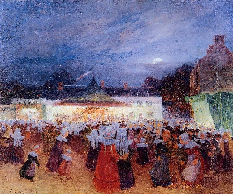 Carnival at Night (1898) - Ferdinand du Puigaudeau Tablo