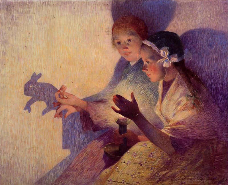 Chinese Shadows, the Rabbit - Ferdinand du Puigaudeau Tablo