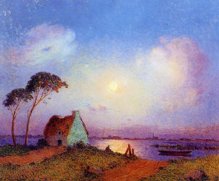 Grande Briere Landscape (1926) - Ferdinand du Puigaudeau Tablo