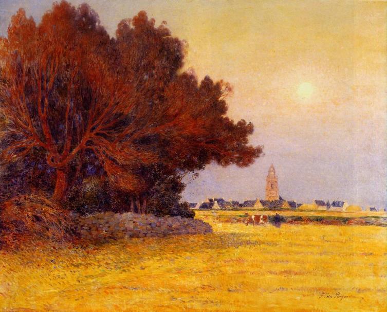 Sunrise at Batz sur Mer - Ferdinand du Puigaudeau Tablo