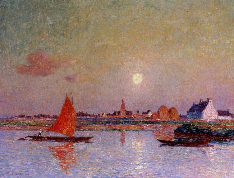 The Return of the Sailboat - Ferdinand du Puigaudeau Tablo
