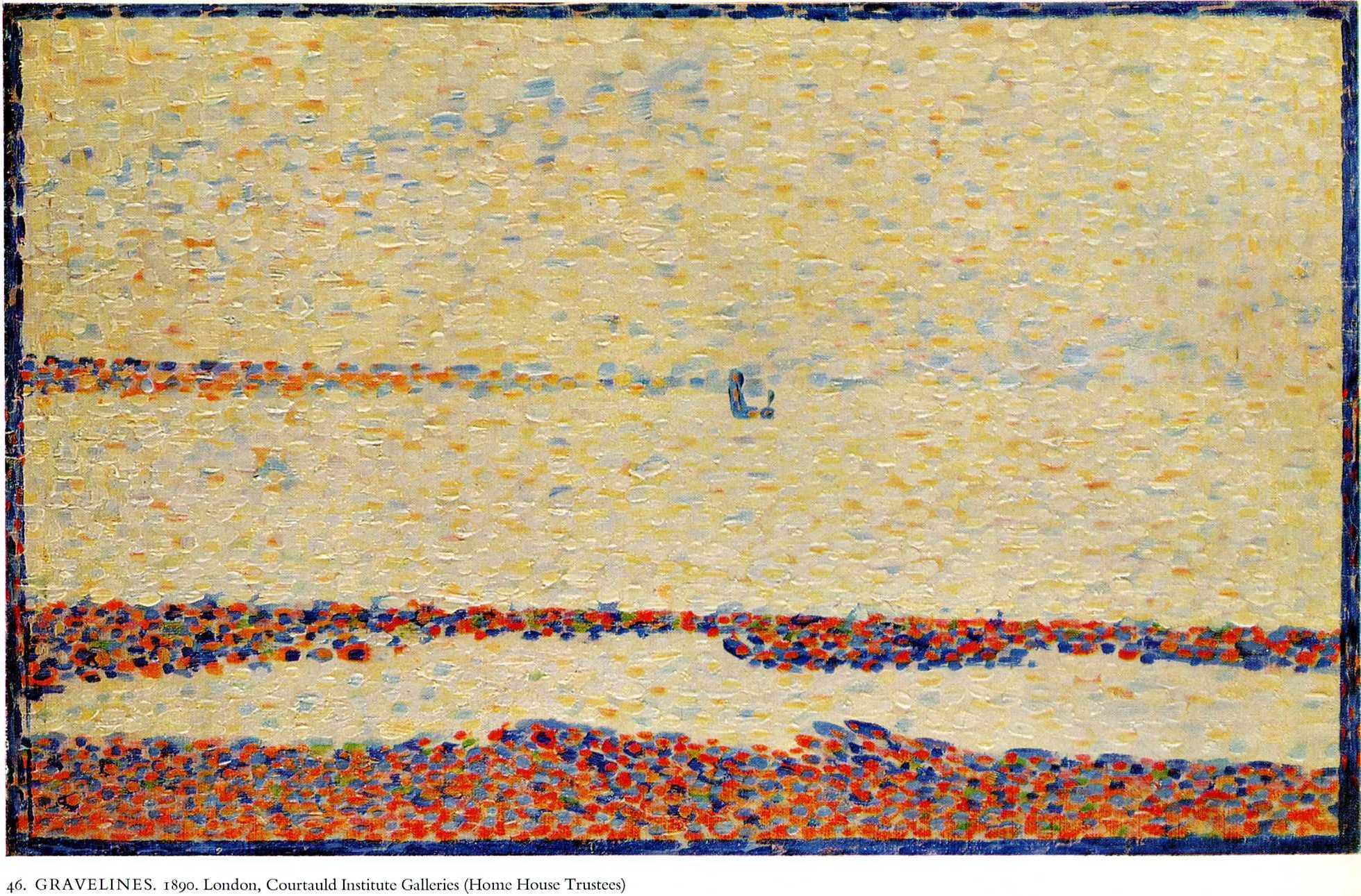 Beach at Gravelines (1890) - Georges Seurat Tablo