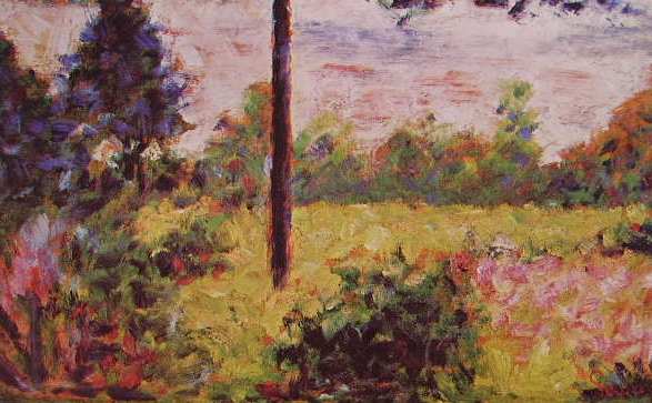 Forest of Barbizon (1883) - Georges Seurat Tablo