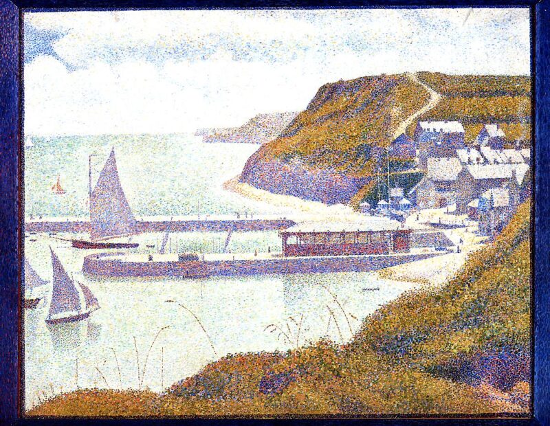 Harbour at Port en Bessin at High Tide (1888) – Georges Seurat Tablo