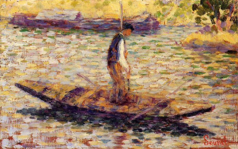 Riverman (1883) - Georges Seurat Tablo