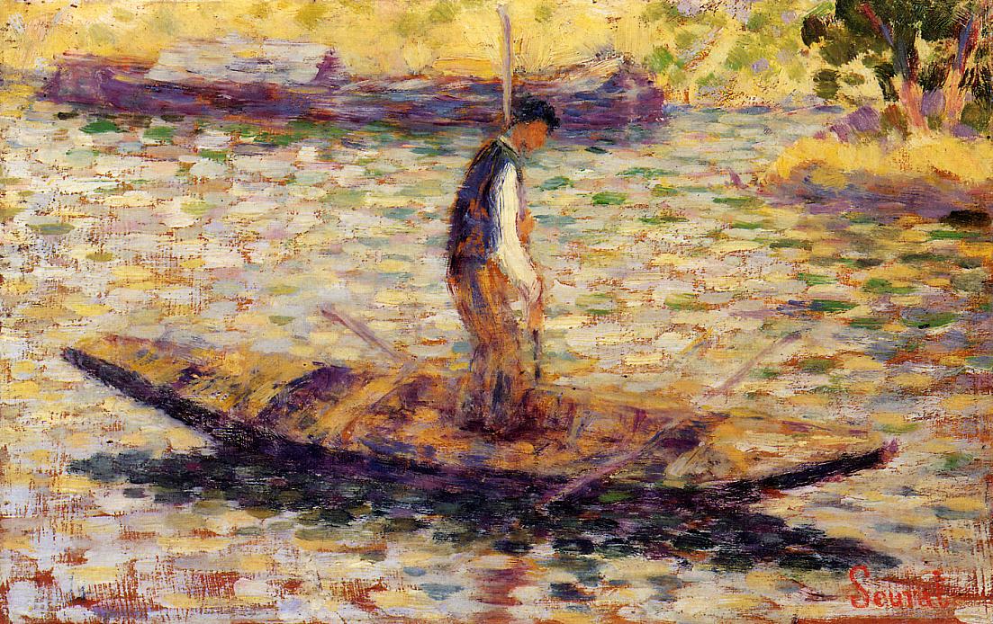 Riverman (1883) - Georges Seurat Tablo