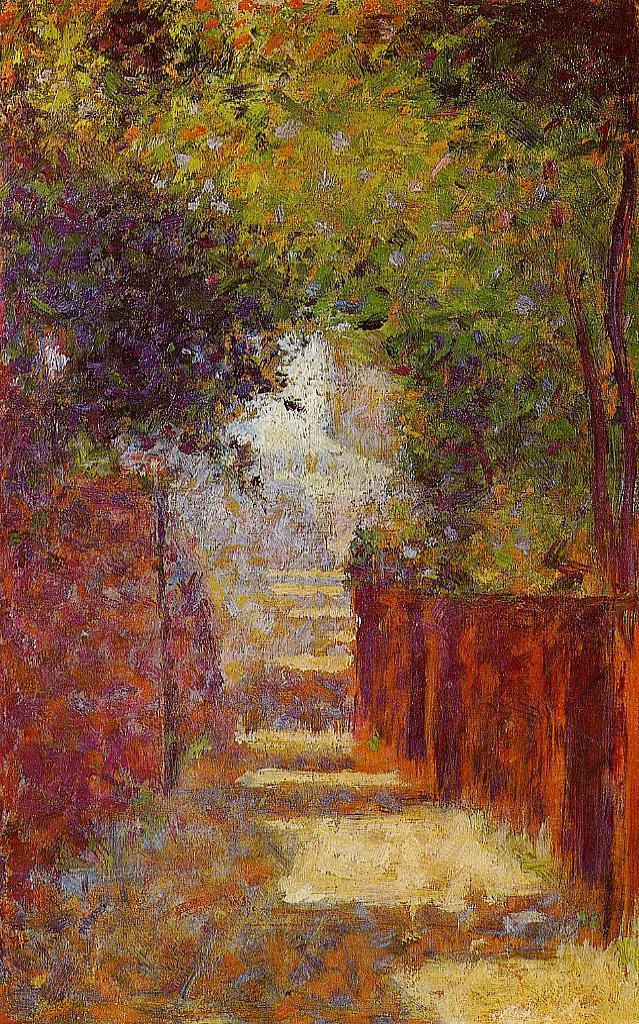 Rue St. Vincent in Spring (1883) – Georges Seurat Tablo