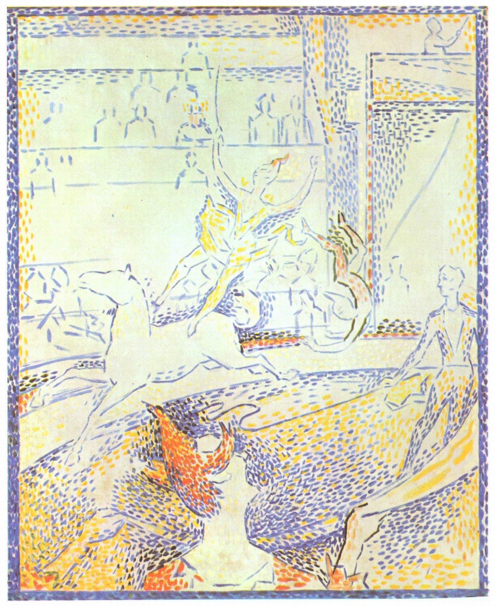 Study for 'The Circus' (1890) - Georges Seurat Tablo