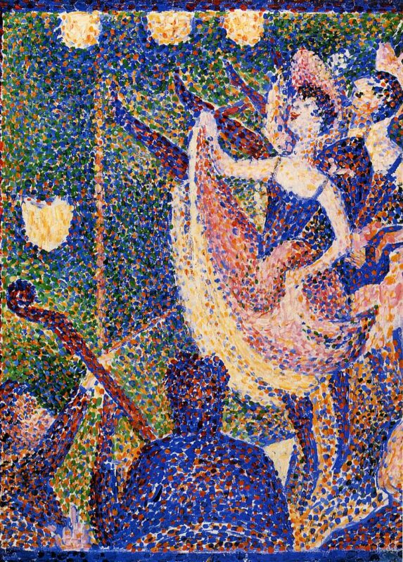 Study for The Chahut (1889) – Georges Seurat Tablo