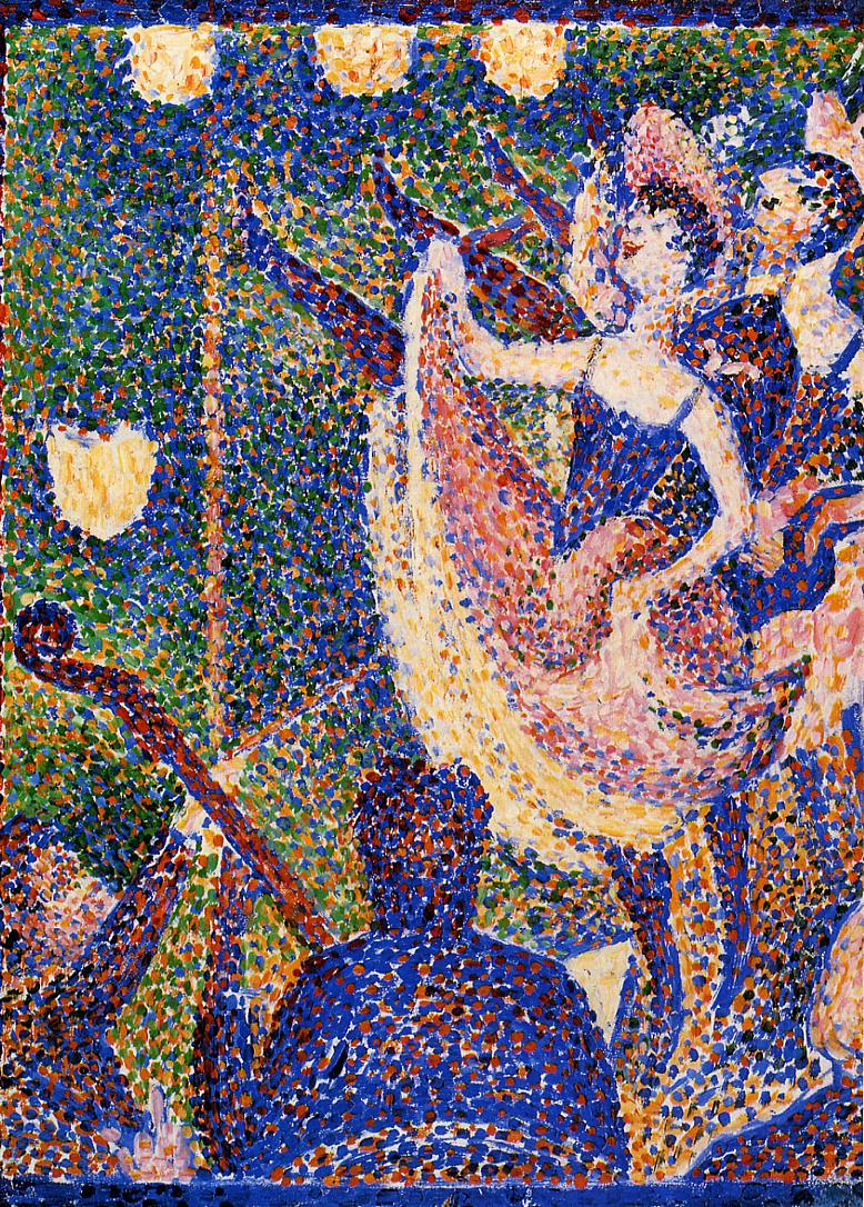 Study for The Chahut (1889) - Georges Seurat Tablo