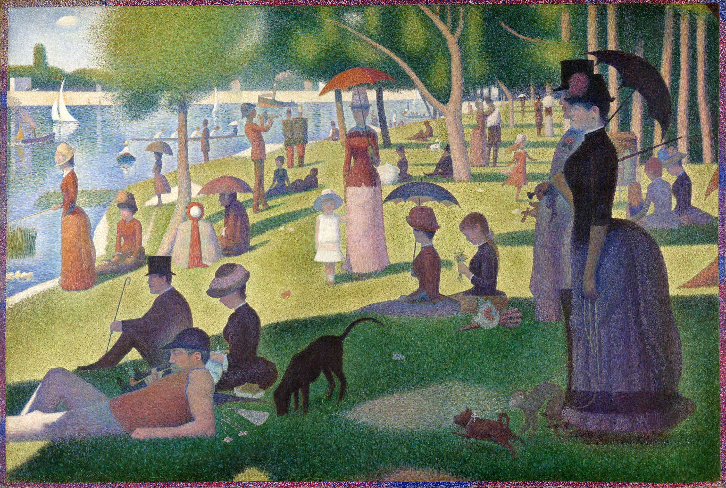 Sunday Afternoon on the Island of La Grande Jatte (1884) - Georges Seurat Tablo