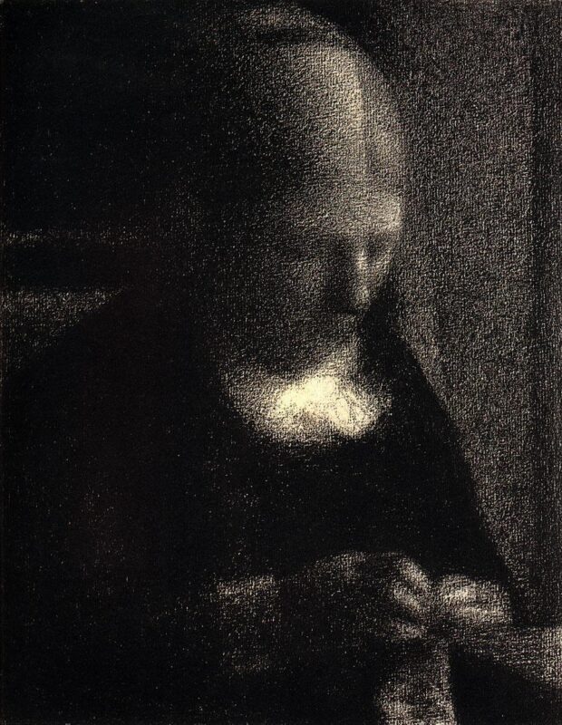 The Artist's Mother (1882) - Georges Seurat Tablo