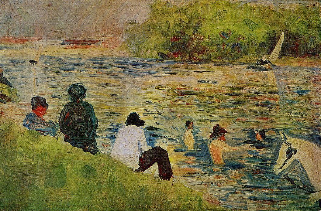The Bank of the Seine (1883) - Georges Seurat Tablo