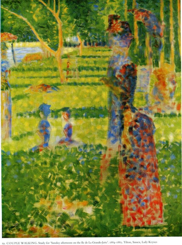 The Couple (1884) - Georges Seurat Tablo