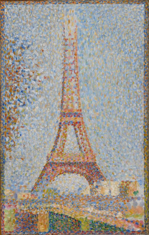 The Eiffel Tower (1889) - Georges Seurat Tablo