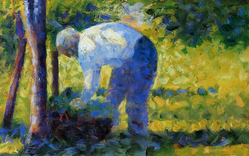 The Gardener (1883) – Georges Seurat Tablo