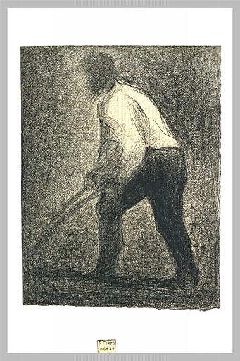 The Ploughman - Georges Seurat Tablo