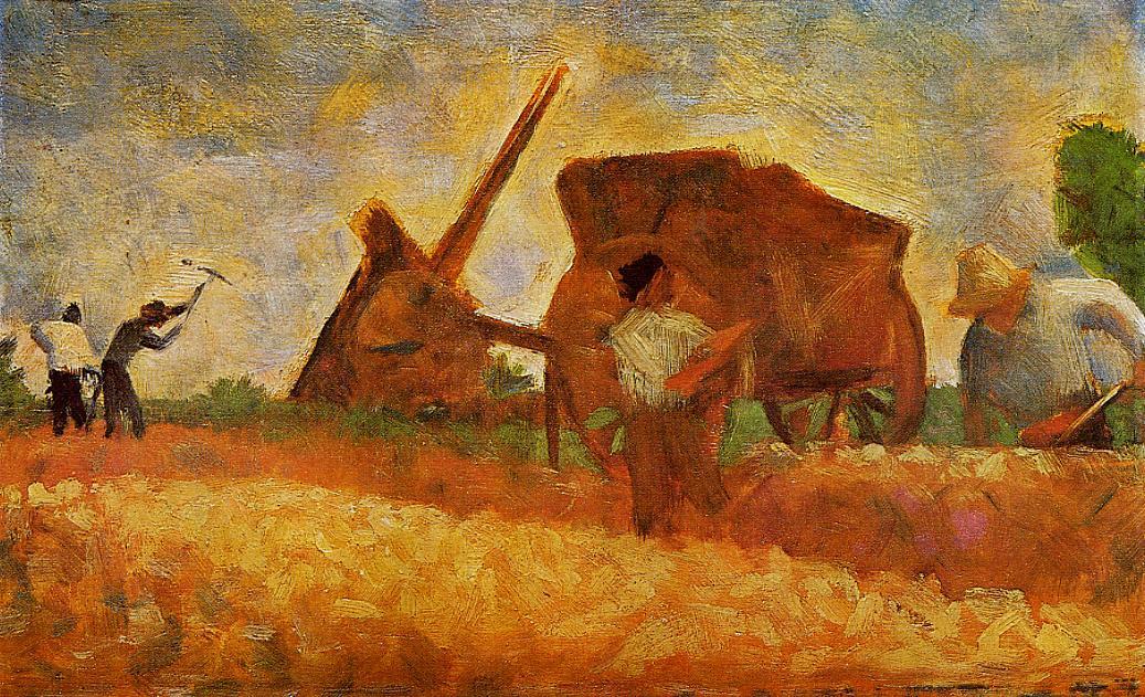 The Stone Breakers (1883) - Georges Seurat Tablo