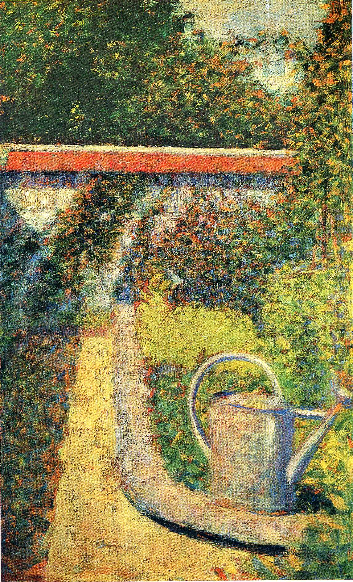 The Watering Can (1883) - Georges Seurat Tablo