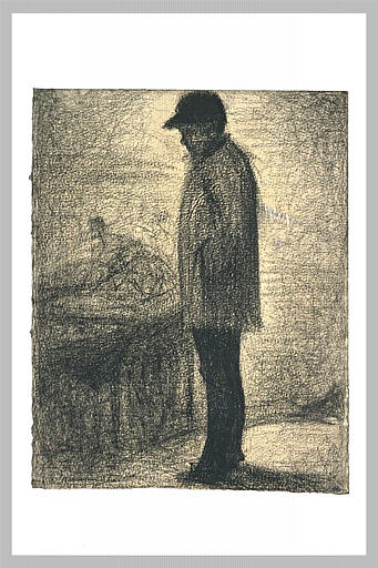 The seller of oranges (1881) - Georges Seurat Tablo
