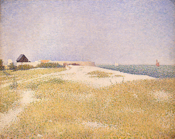 View of Fort Samson (1885) - Georges Seurat Tablo