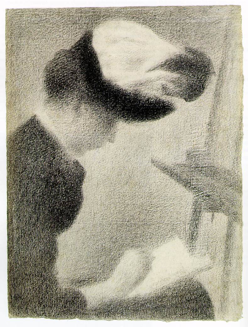 Woman Seated by an Easel (1884) - Georges Seurat Tablo