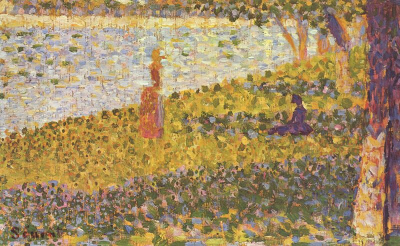 Women by the Water (1885) - Georges Seurat Tablo