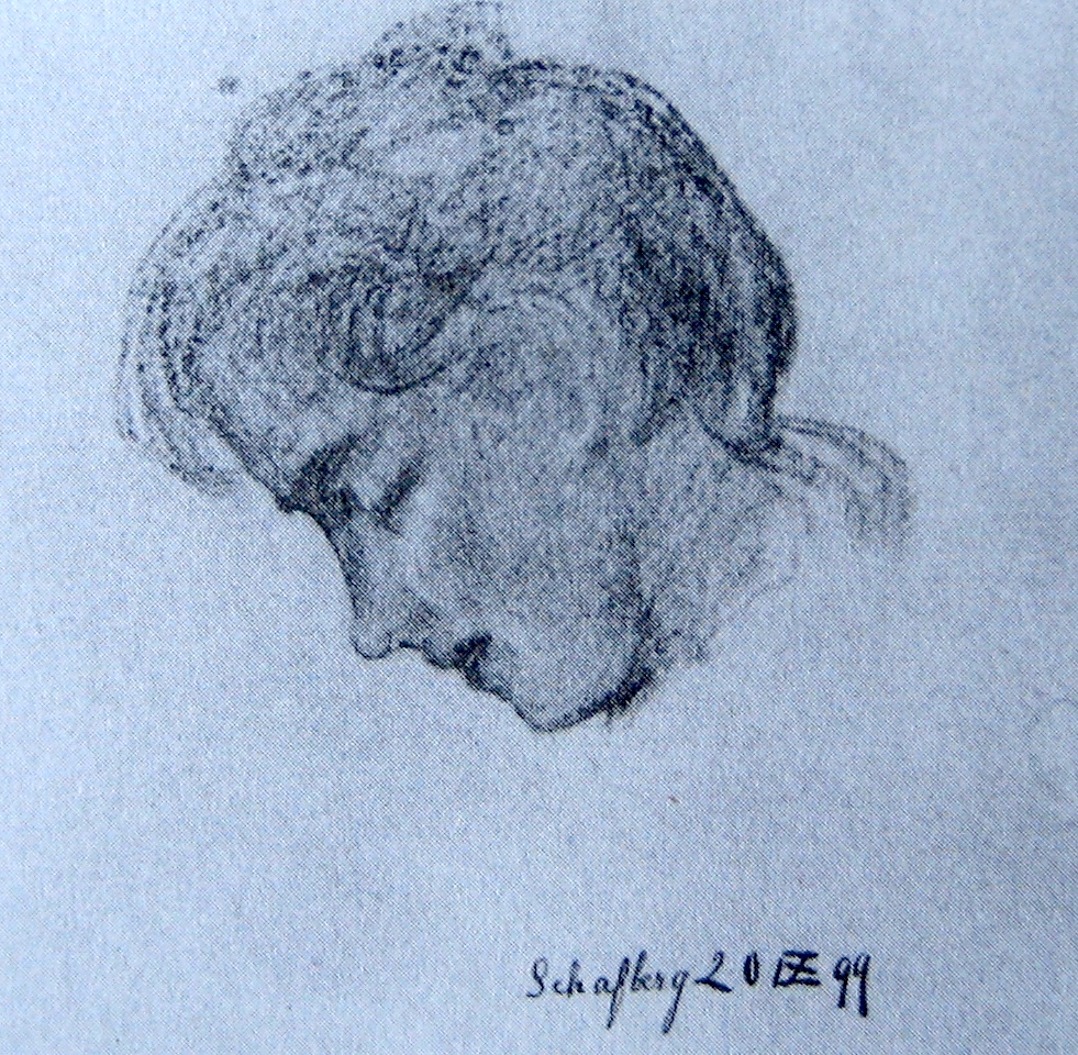 Barbara Uffer Im Profil (1899) - Giovanni Segantini Tablo