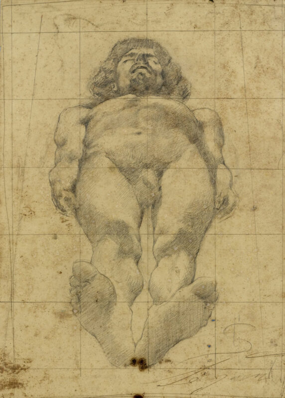 Dead hero (1878) - Giovanni Segantini Tablo