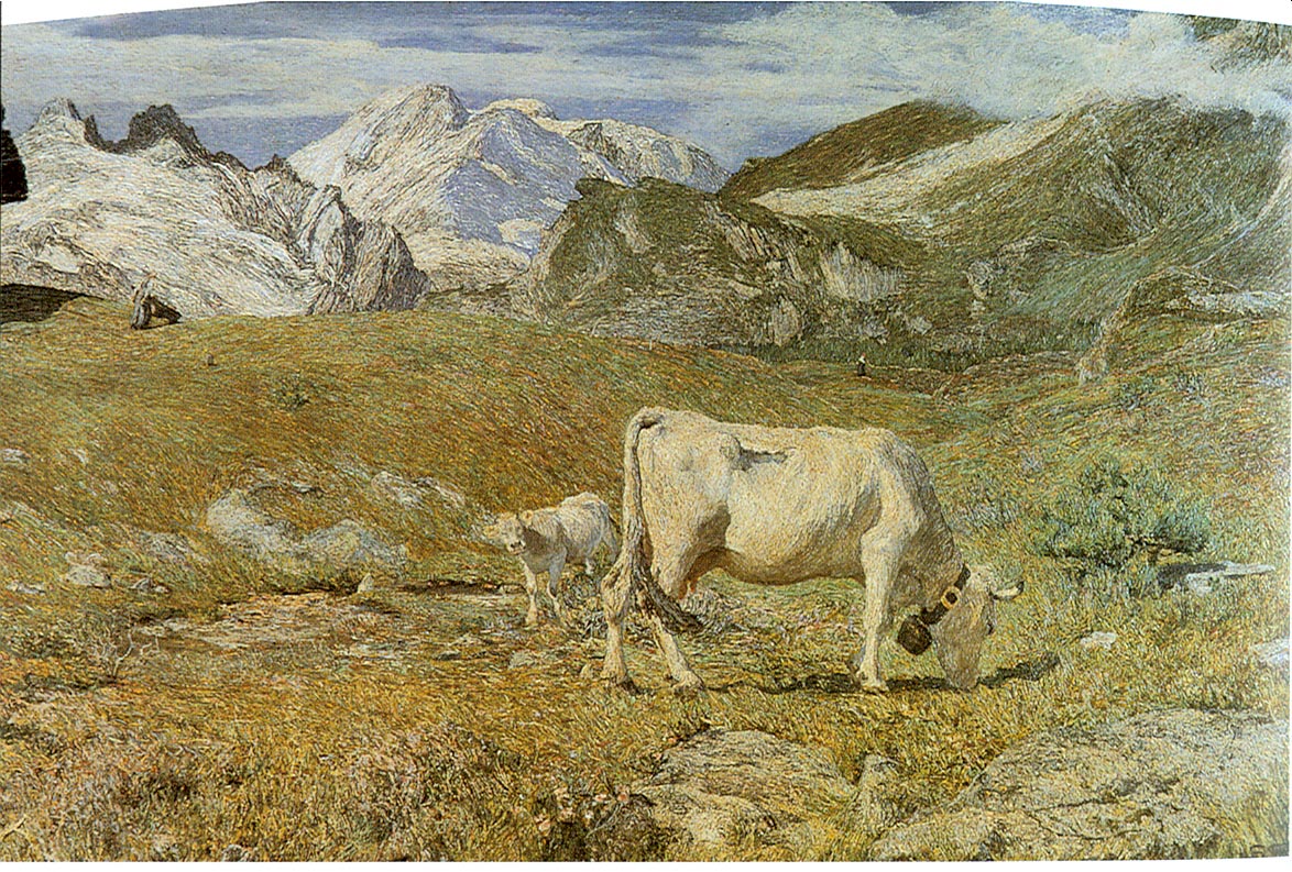 Frühlingsweide (1896) - Giovanni Segantini Tablo