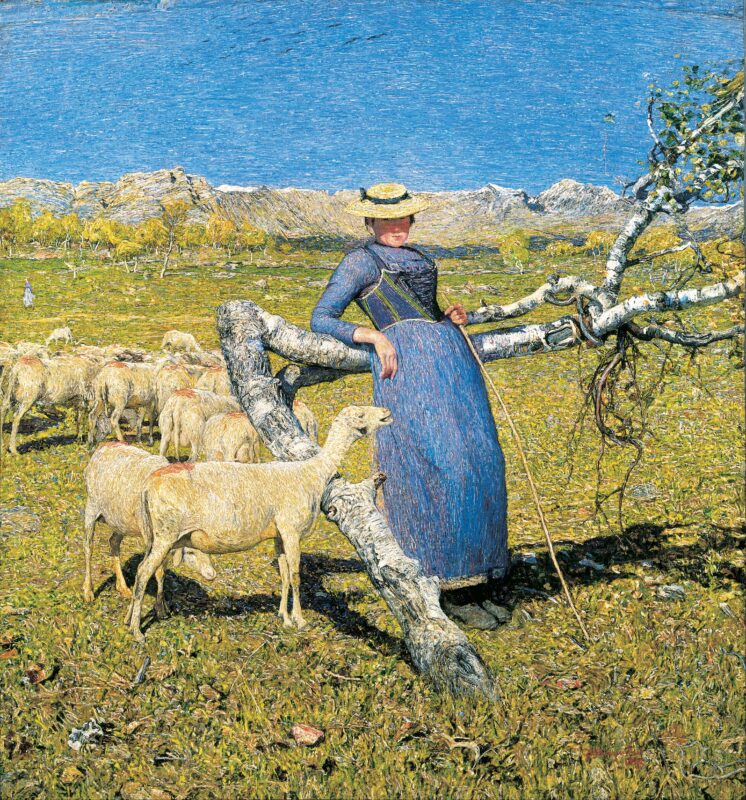 High Noon in the Alps (1892) - Giovanni Segantini Tablo
