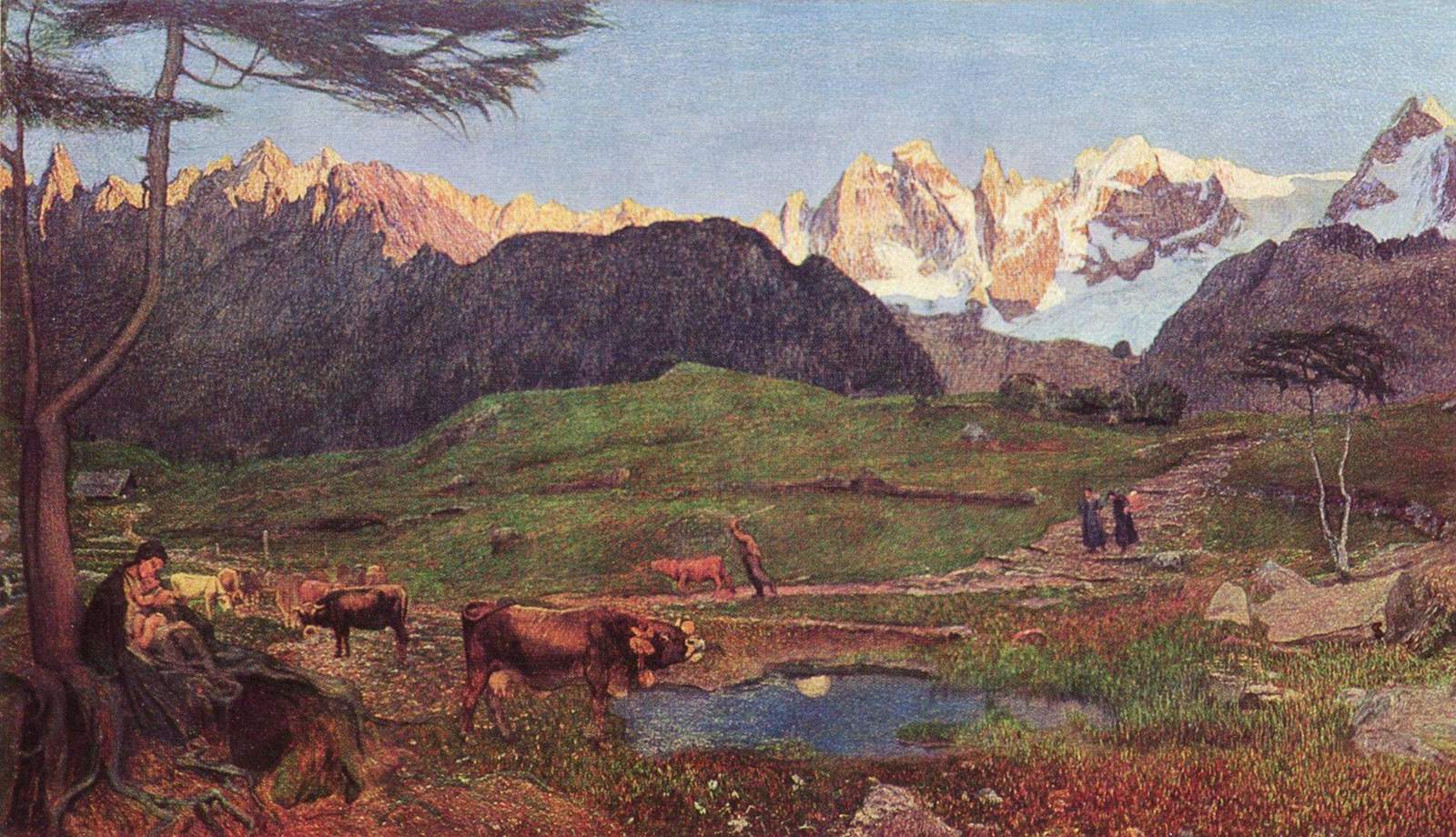 Life (1899) - Giovanni Segantini Tablo