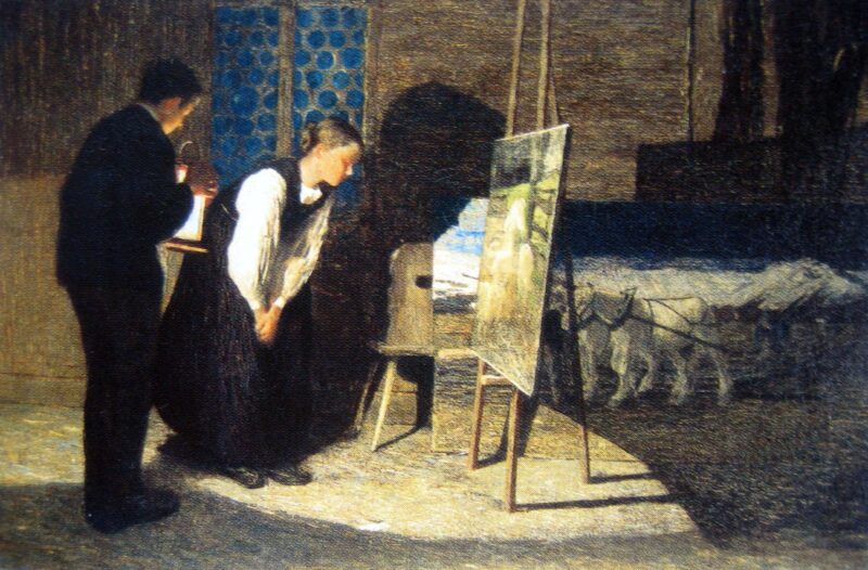 My Models (1888) - Giovanni Segantini Tablo