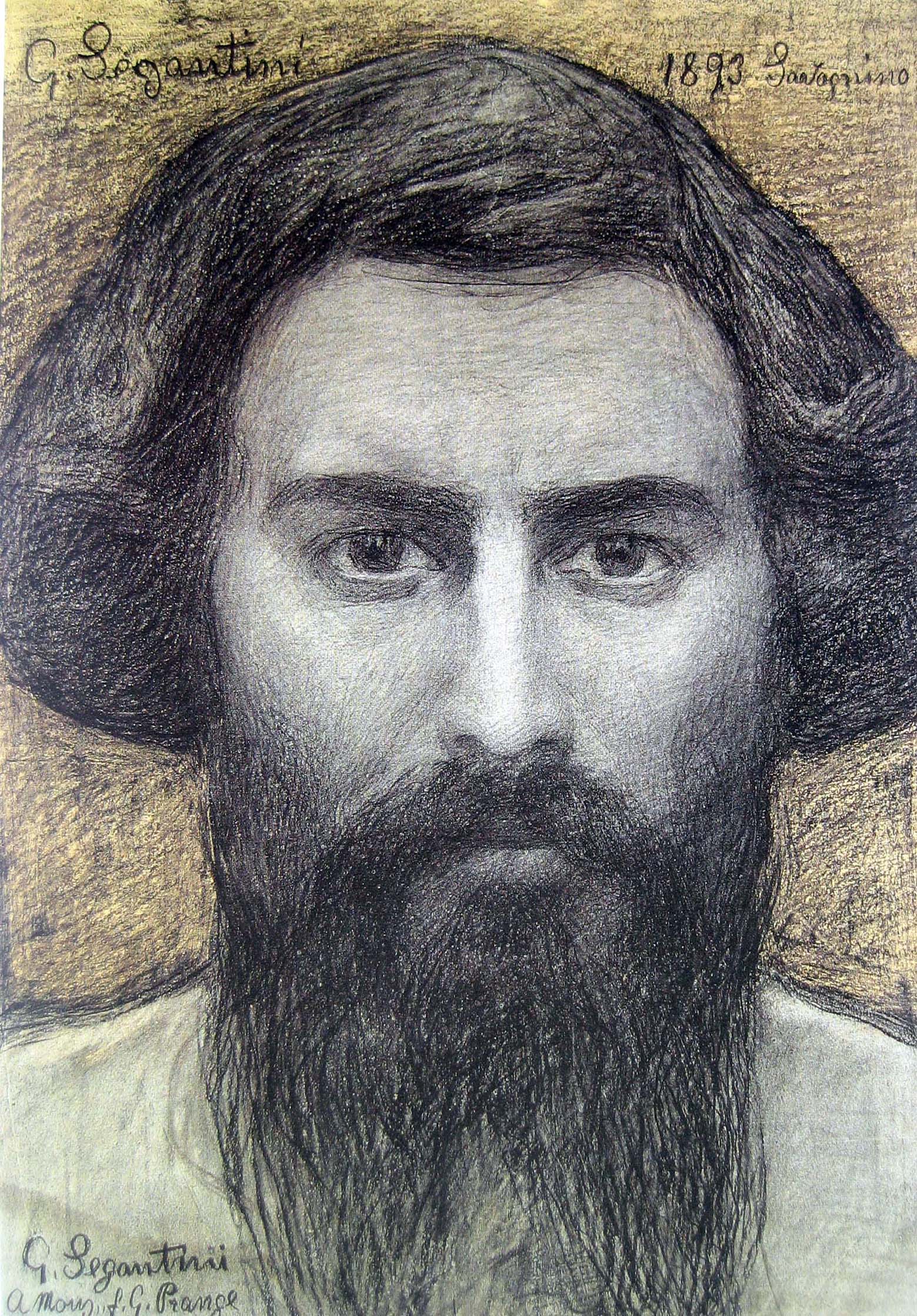 Selbstbildnis (1893) - Giovanni Segantini Tablo