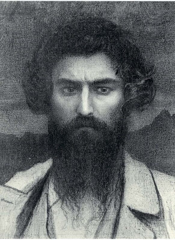 Selbstbildnis (1895) - Giovanni Segantini Tablo