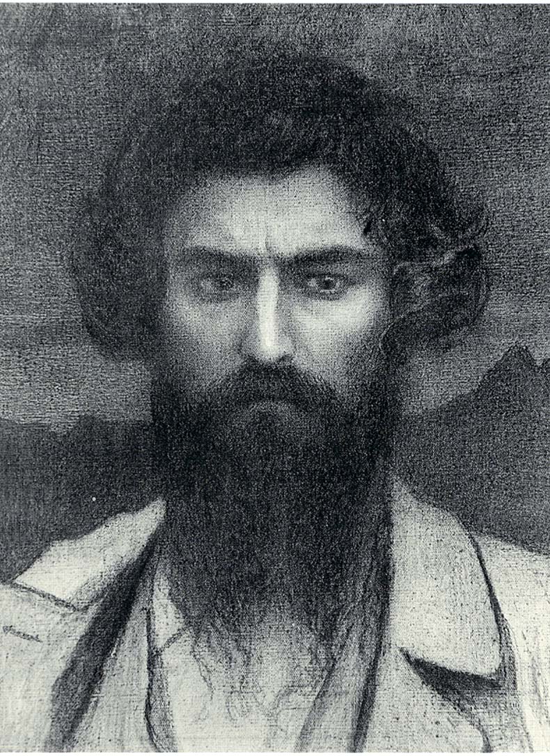 Selbstbildnis (1895) - Giovanni Segantini Tablo