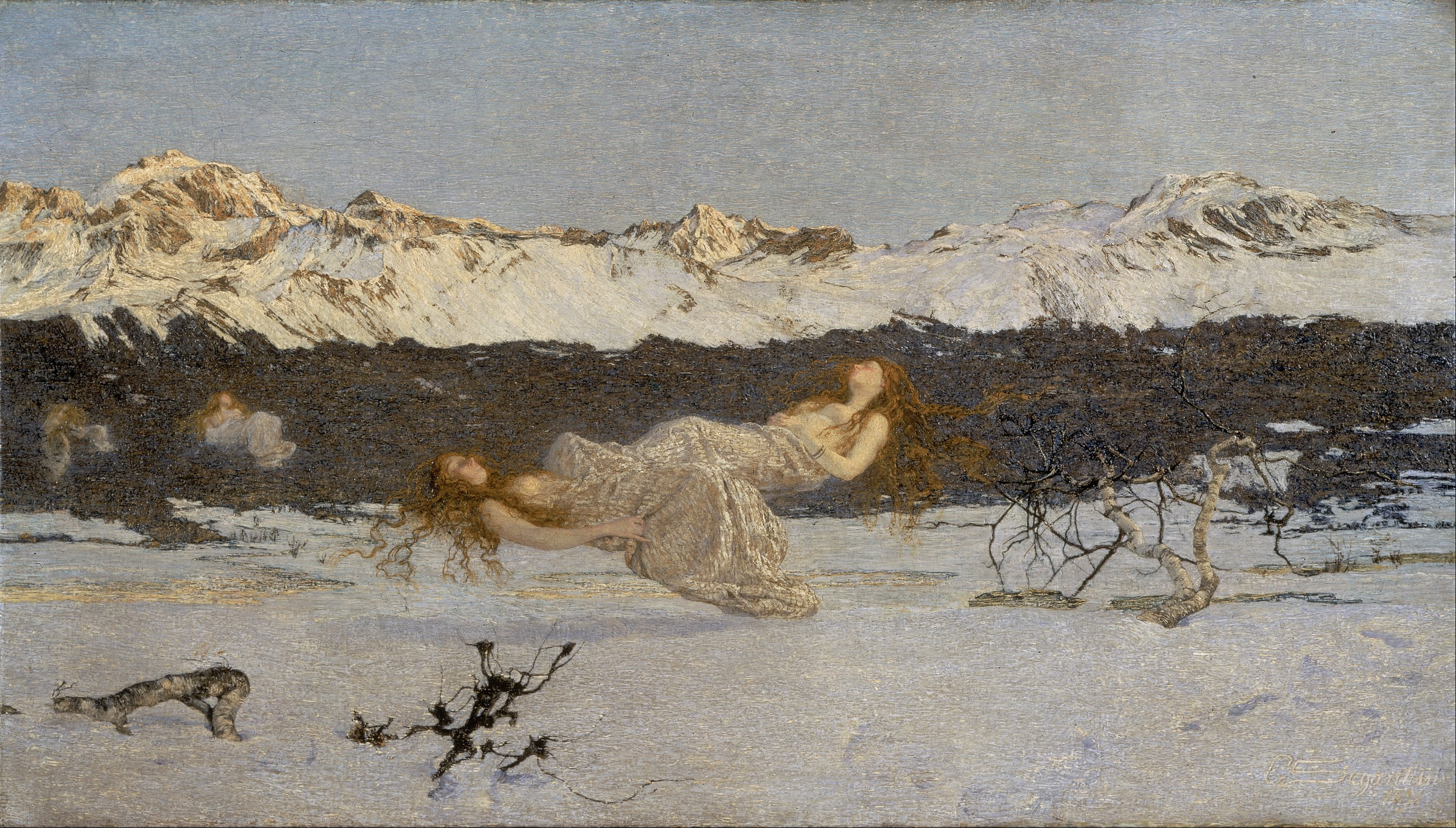 The Punishment of Lust (1891) - Giovanni Segantini Tablo
