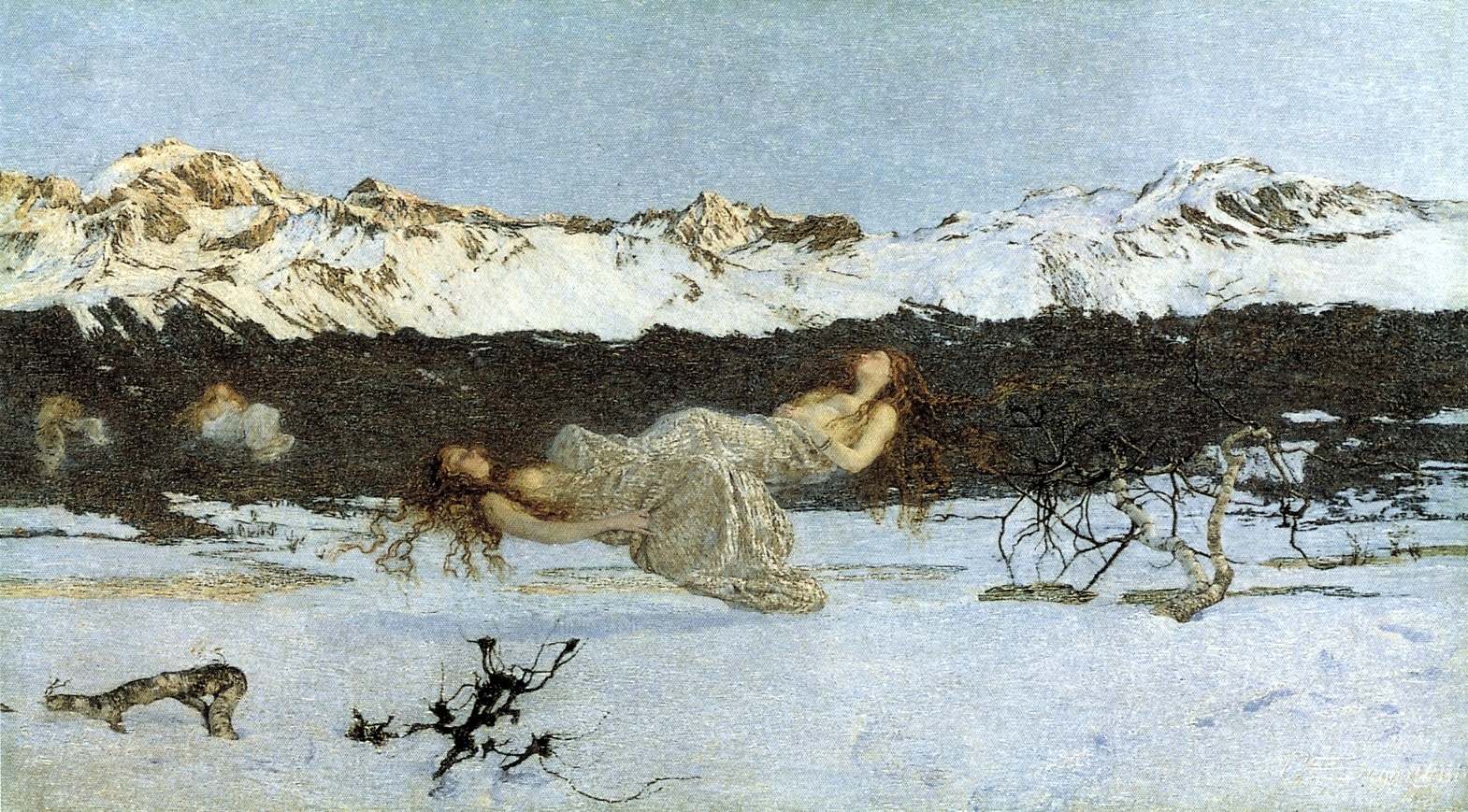 The Punishment of Lust (1896) - Giovanni Segantini Tablo