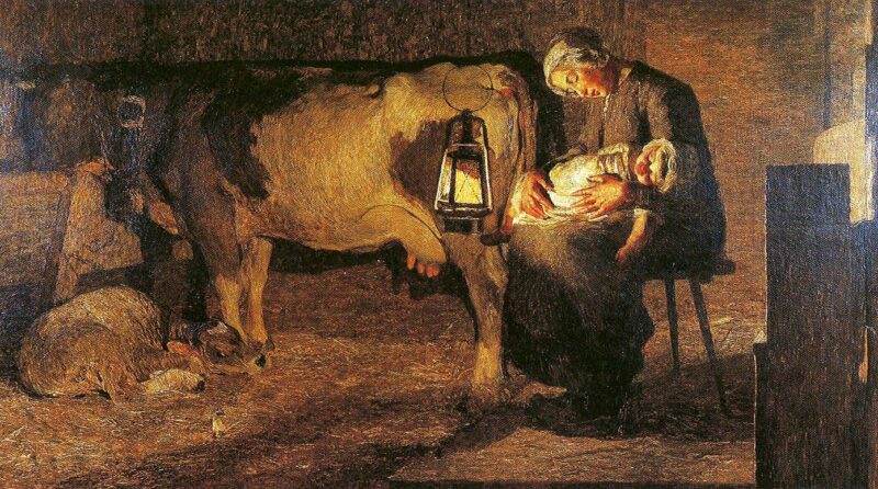 The Two Mothers (1889) – Giovanni Segantini Tablo