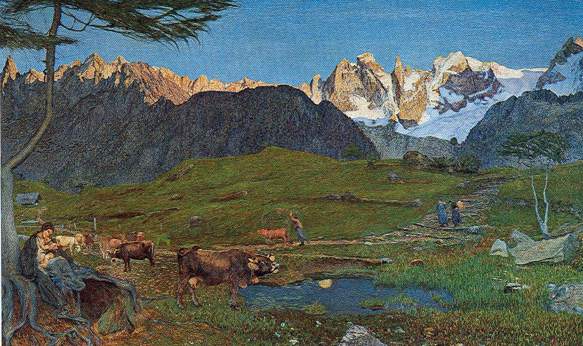 Werden Erster Teil Des Alpentryptichons (1899) - Giovanni Segantini Tablo