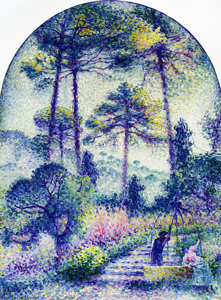 A Garden in Provence (1901) - Henri-Edmond Cross Tablo