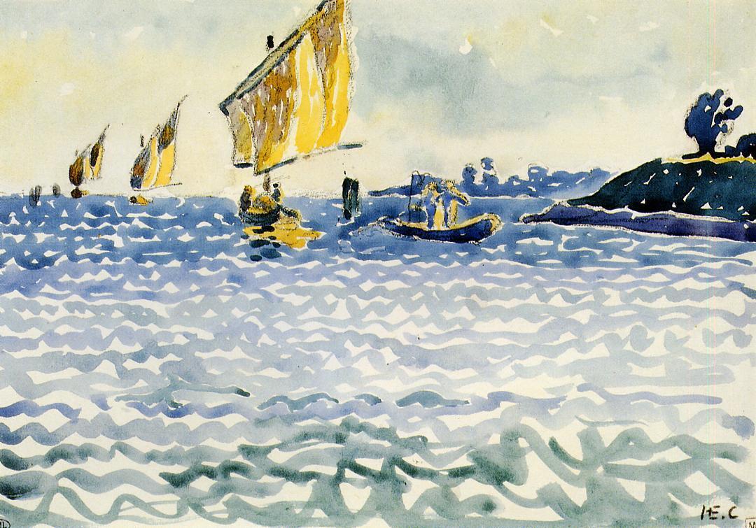 Boats - Henri-Edmond Cross Tablo