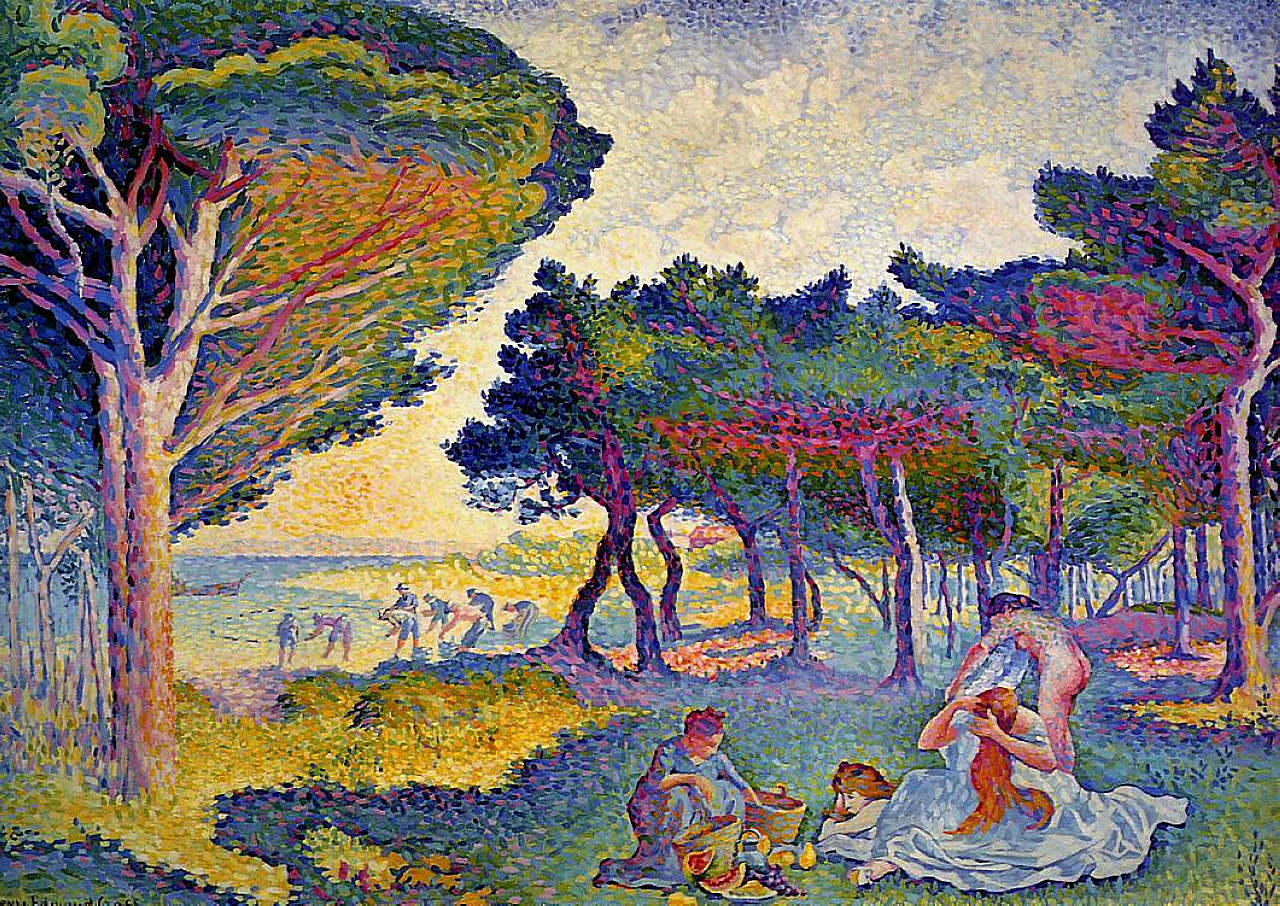 By the Mediterranean (1895) - Henri-Edmond Cross Tablo