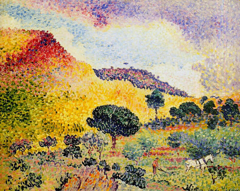 Chaine des Maures (1906) – Henri-Edmond Cross Tablo