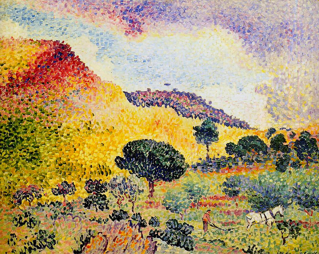 Chaine des Maures (1906) - Henri-Edmond Cross Tablo