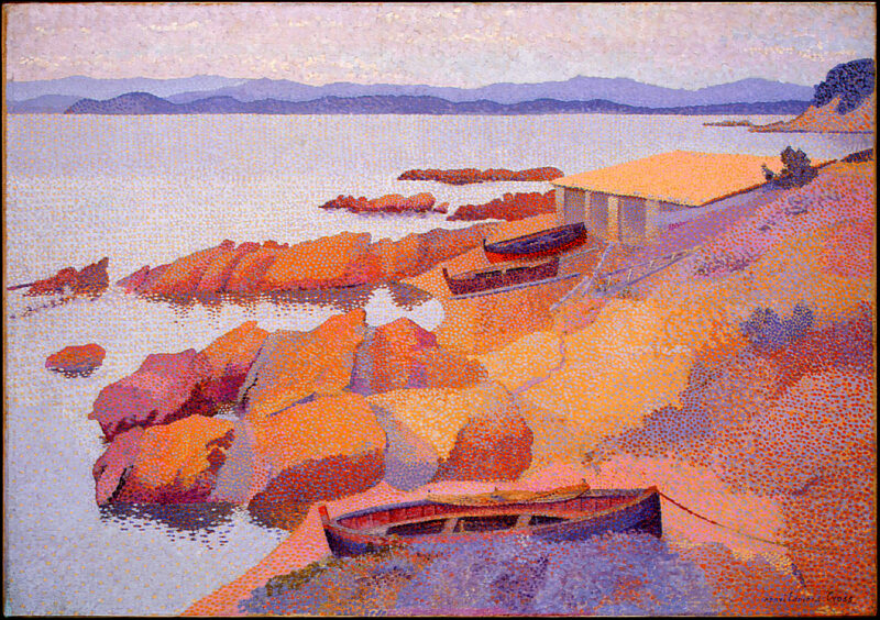 Coast Near Antibes (1891) - Henri-Edmond Cross Tablo