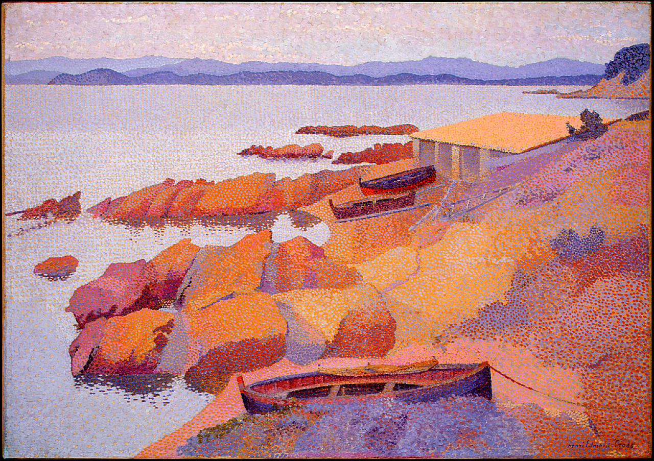 Coast Near Antibes (1891) - Henri-Edmond Cross Tablo