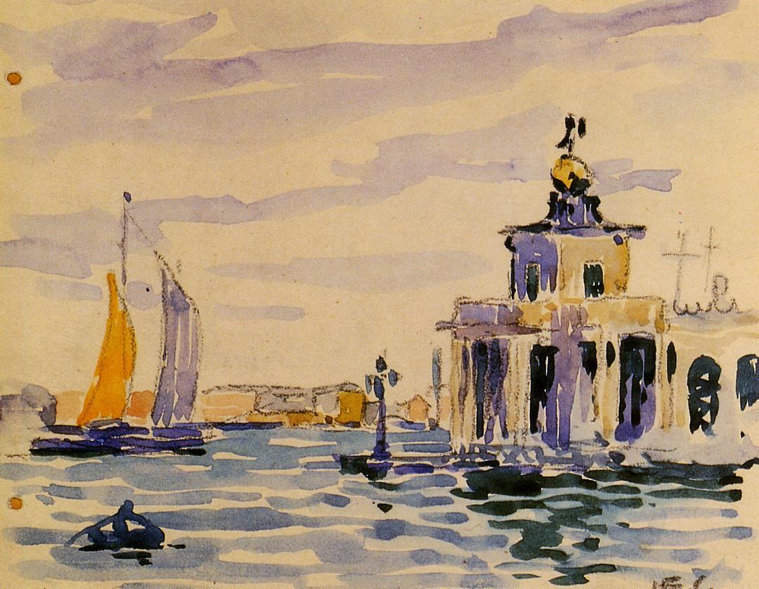 La Dogana (1903) - Henri-Edmond Cross Tablo