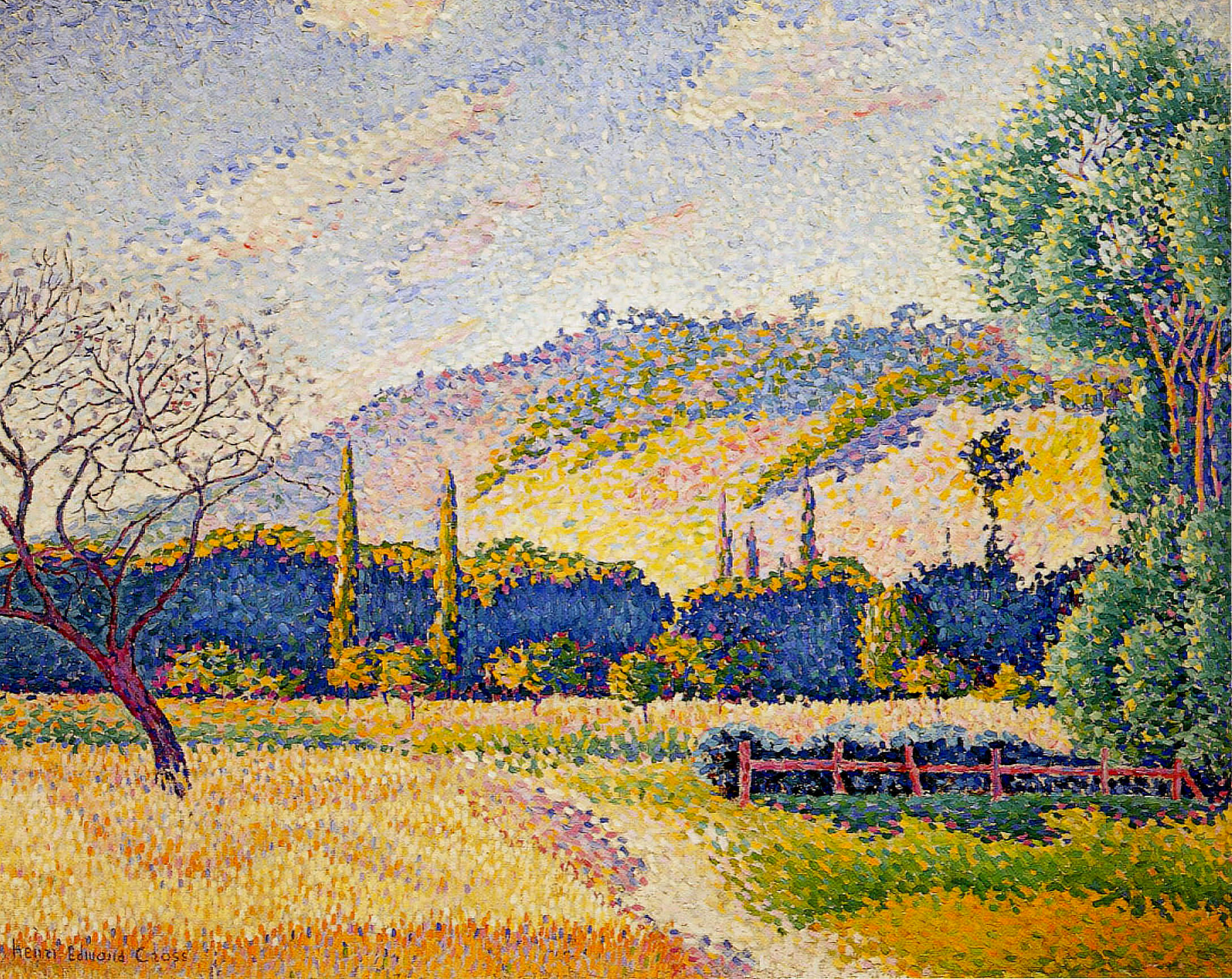 Landscape (1896) - Henri-Edmond Cross Tablo