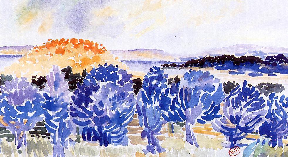 Landscape (1908) - Henri-Edmond Cross Tablo